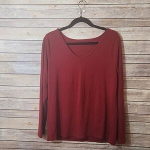 Elegant Red Women's Top